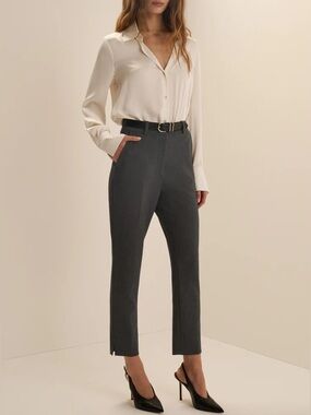 Favorite Daughter The Favorite Cigarette Pant in Grey Suiting